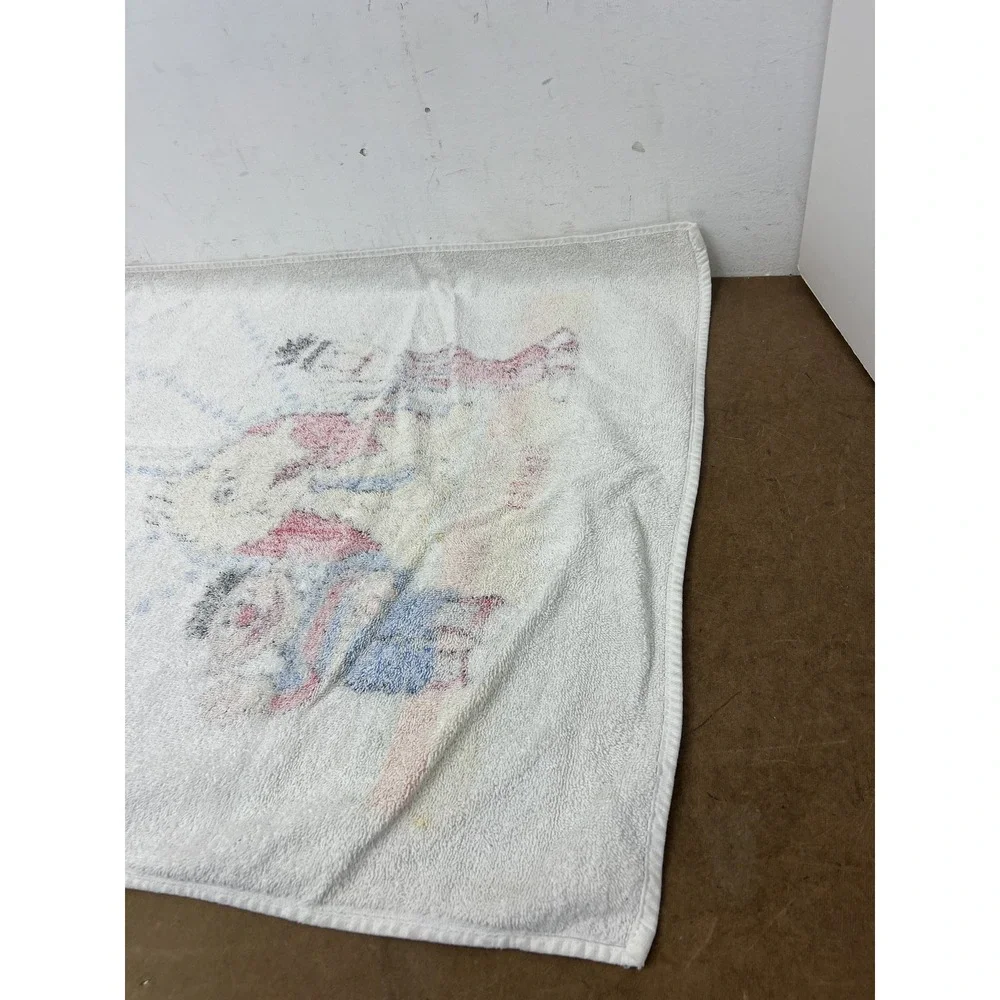Vintage Cannon Sesame Street Big Bird Ernie Bert Bath Towel & Washcloth Set 100%